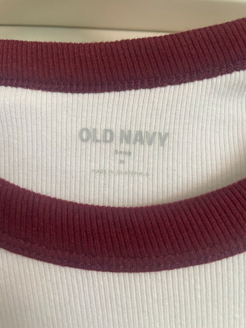 Short Sleeve Ribbed Ringer Tee - Picture 2 of 3
